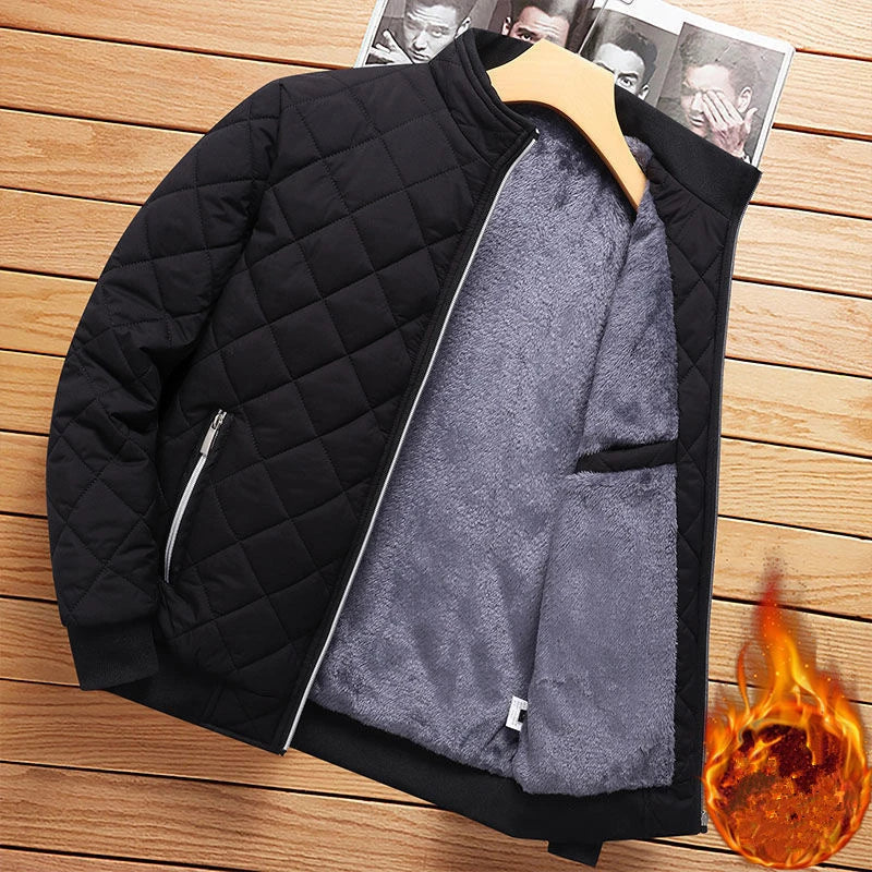 Martín Serrano – Diamond Fleece Edition | Chaqueta premium con forro polar, cálida y de corte moderno.