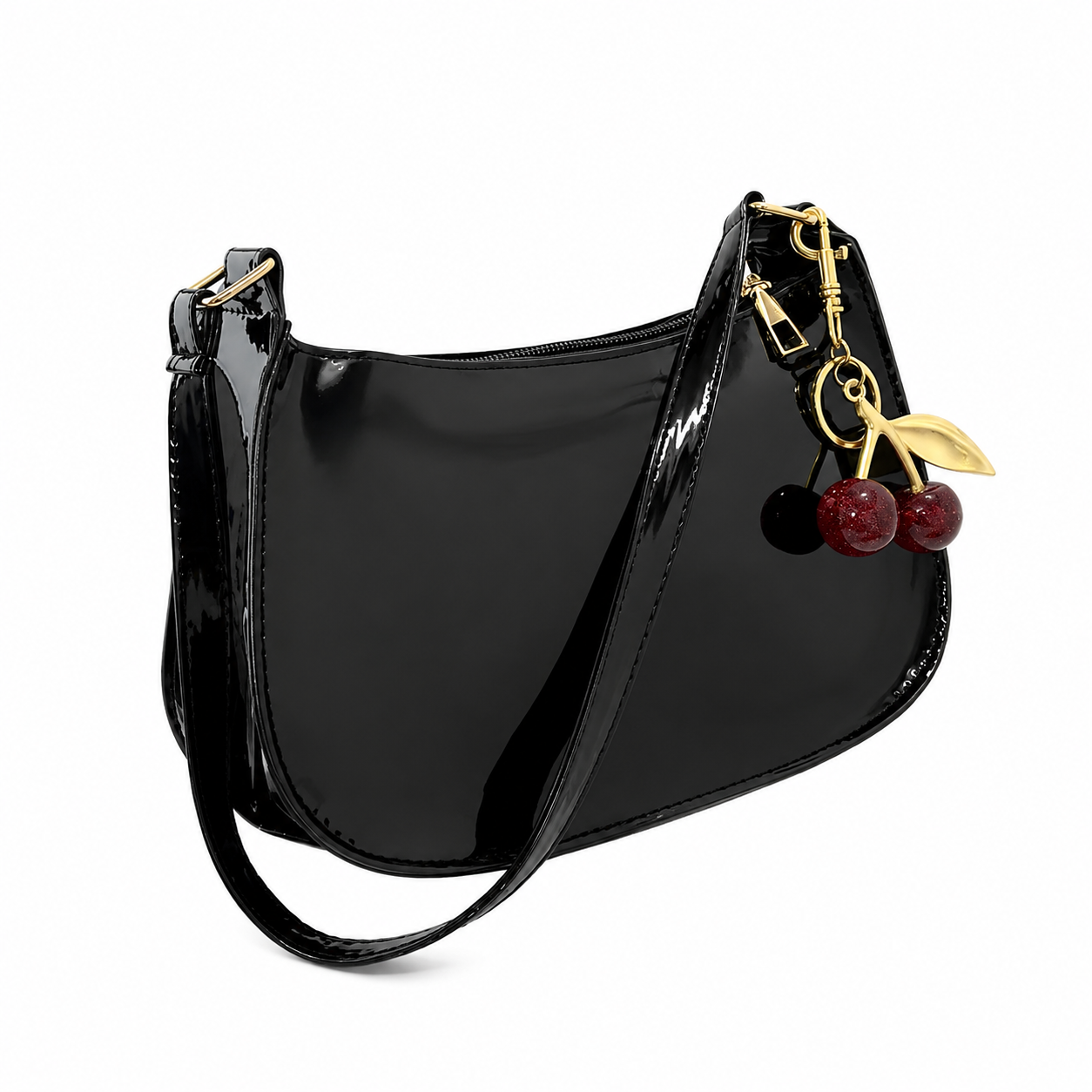 Lucía Cerezo – Cherry Charm Edition | Bolso de piel PU elegante, versátil y perfecto para el día a día