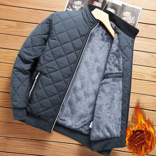 Martín Serrano – Diamond Fleece Edition | Chaqueta premium con forro polar, cálida y de corte moderno.