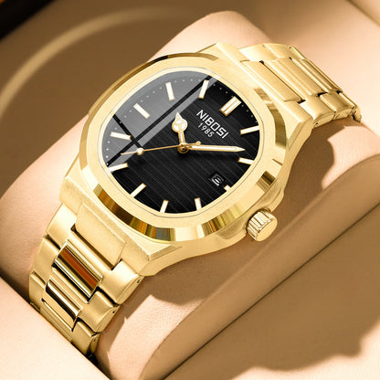 Titan Vanguard – Square Steel Edition | Reloj masculino premium, resistente al agua y diseño sofisticado