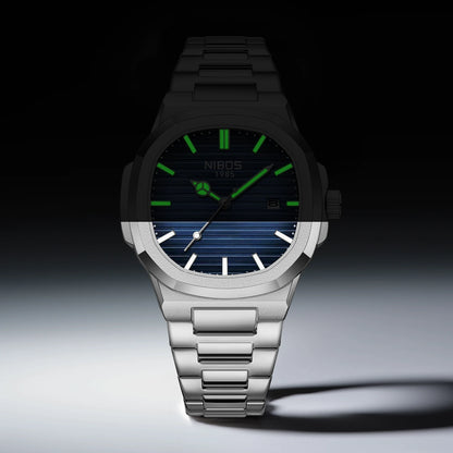 Titan Vanguard – Square Steel Edition | Reloj masculino premium, resistente al agua y diseño sofisticado