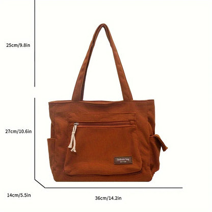Clara Montblanc – Corduroy Urban Edition | Bolso de pana premium, amplio, funcional y estilo retro