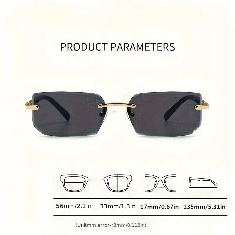 Éclipse Riviera – Rimless Square Edition | Gafas premium, diseño ligero y estilo sofisticado