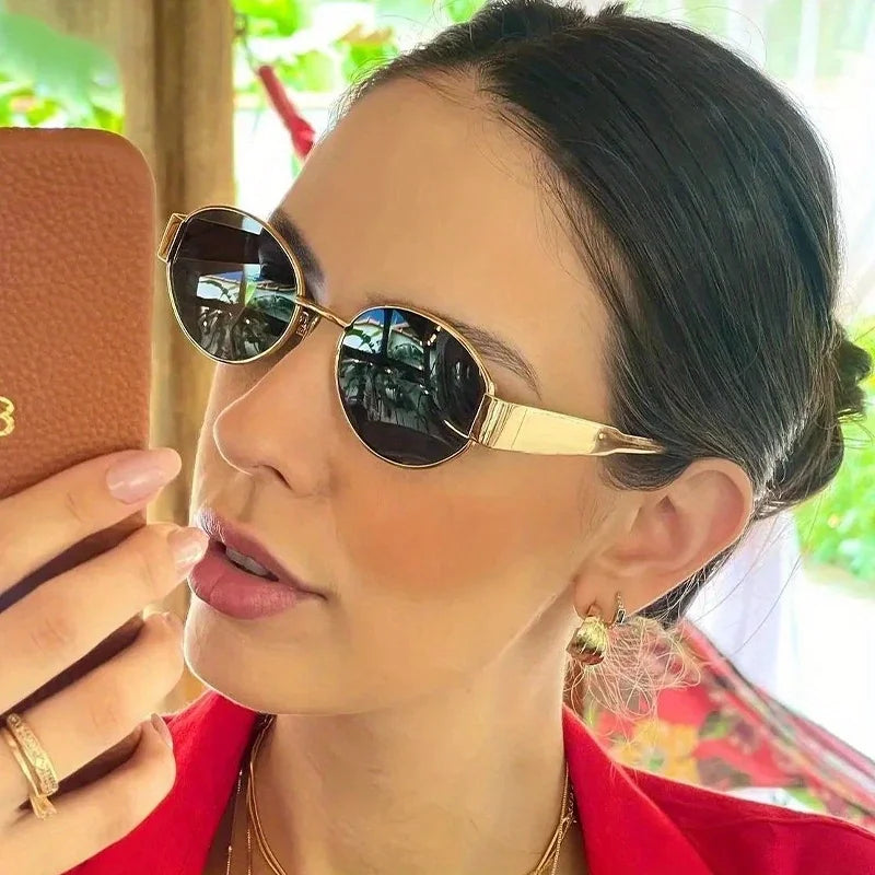 Isabella Riviera – Oval Prestige Edition | Gafas de sol premium con montura metálica y estilo atemporal