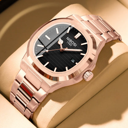 Titan Vanguard – Square Steel Edition | Reloj masculino premium, resistente al agua y diseño sofisticado