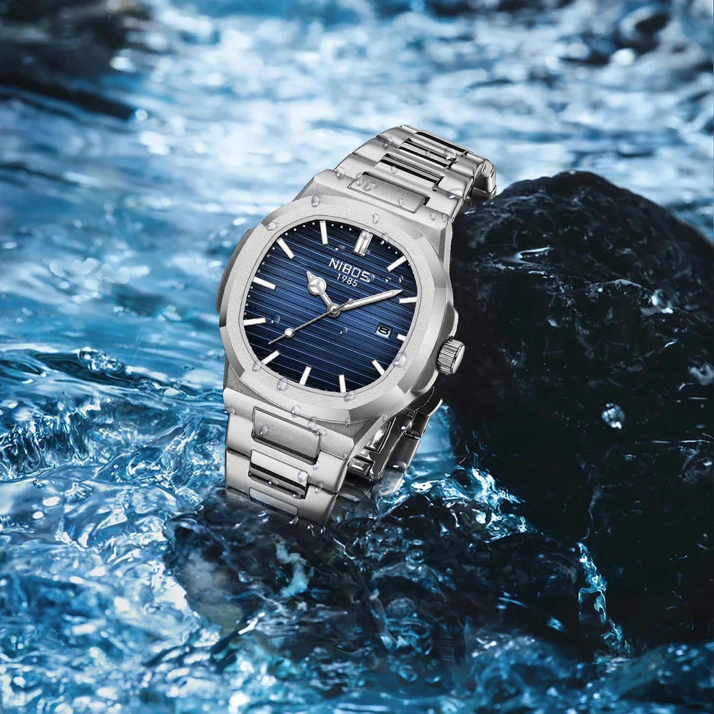 Titan Vanguard – Square Steel Edition | Reloj masculino premium, resistente al agua y diseño sofisticado