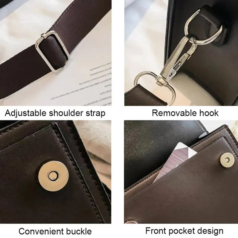 Valeria Montblanc – Classic Crossbody Edition | Bolso de piel PU elegante, compacto y versátil