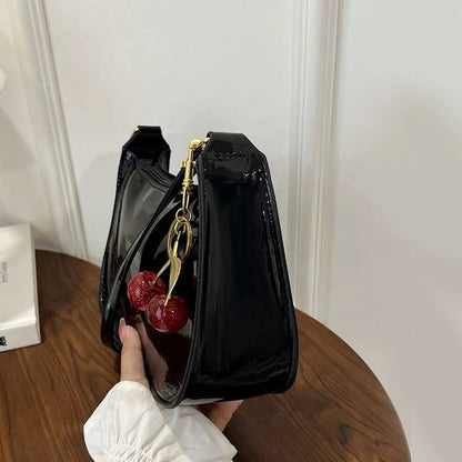 Lucía Cerezo – Cherry Charm Edition | Bolso de piel PU elegante, versátil y perfecto para el día a día