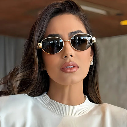 Isabella Riviera – Oval Prestige Edition | Gafas de sol premium con montura metálica y estilo atemporal