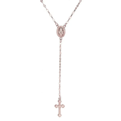 Collar Aurelia Faith – Cruz estilo rosario vintage | Collar elegante, de inspiración espiritual y estilo atemporal