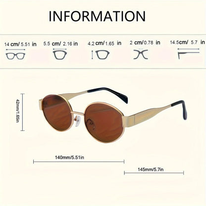 Isabella Riviera – Oval Prestige Edition | Gafas de sol premium con montura metálica y estilo atemporal